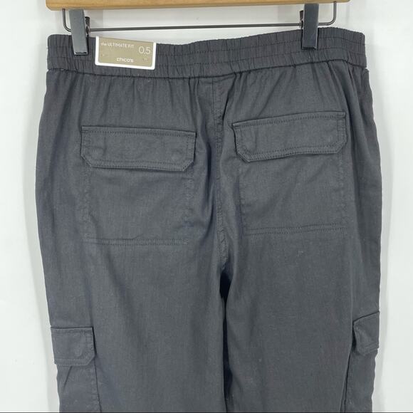 Chicos Black linen blend crop pants size Small - Picture 6 of 10
